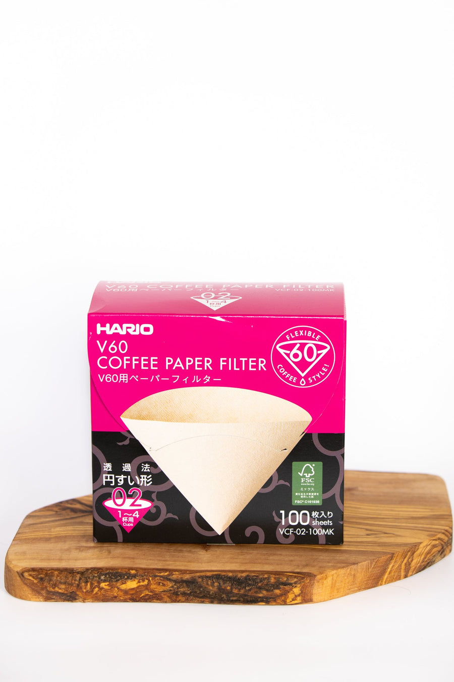 Hario V60 Paper Filters "Misarashi" (Natural) 100ct Box - Be Good Coffee Co.