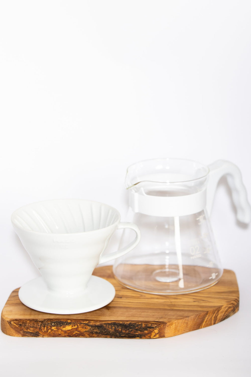 Hario V60 "Simply Hario" Pour Over Coffee Set, 02 - White - Be Good Coffee Co.
